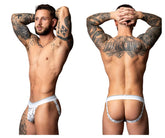 Jockstrap Male Power 349-299 Soo Cumfy, couleur blanc-noir